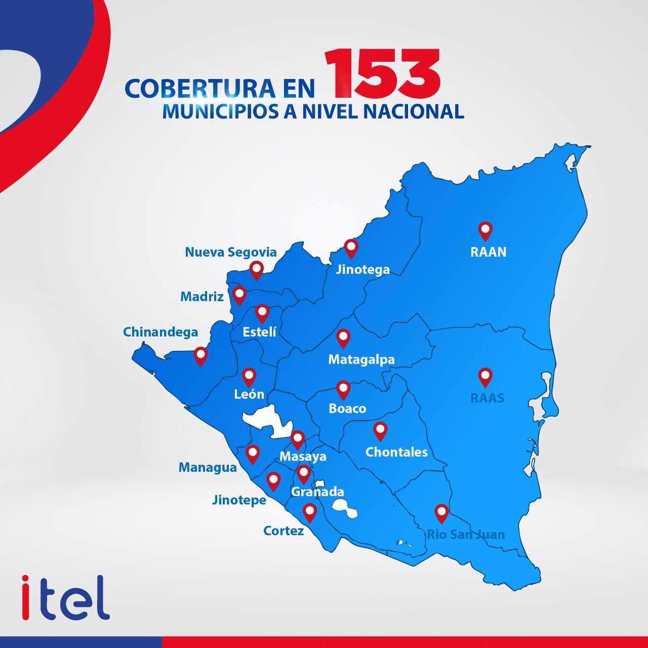 Mapa de Cobertura ITEL